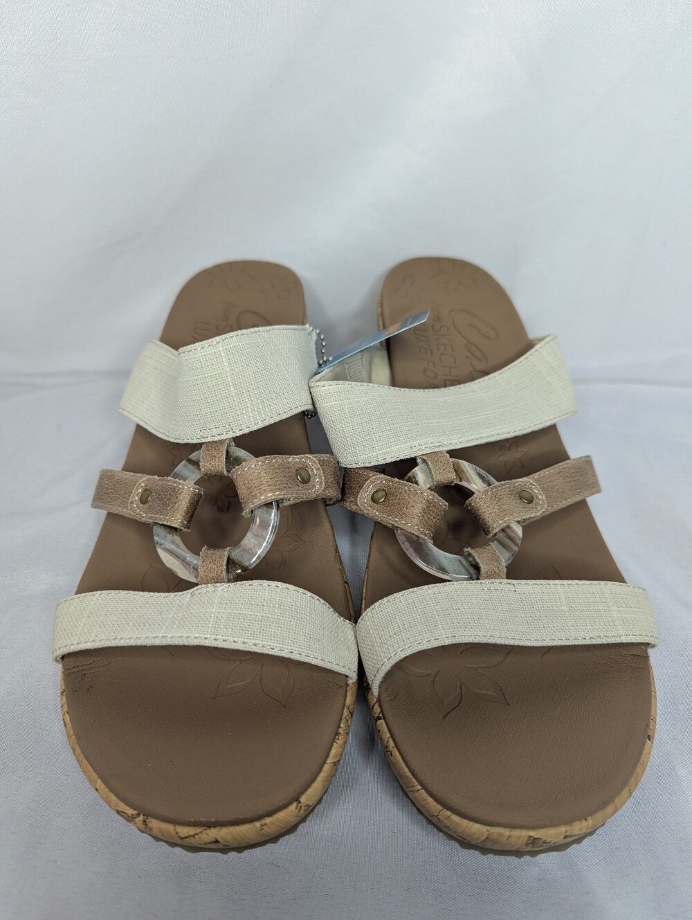 NWT Skechers Women's Beverlee Sail Away Wedge Sandals Size 13